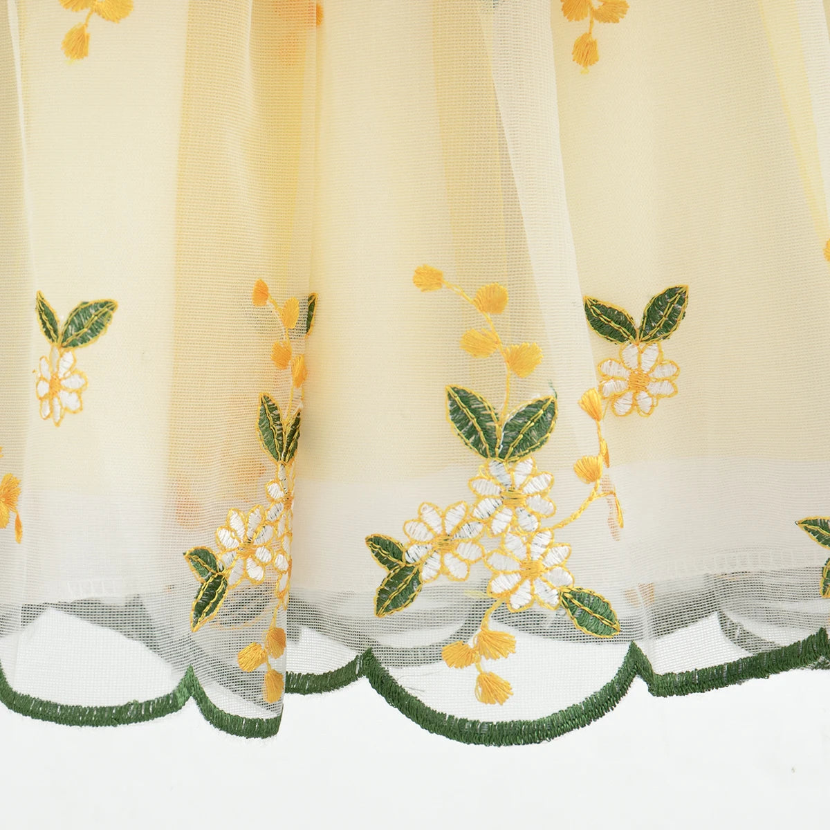 (0-3 Year Old Baby Girl Princess Dress) Summer New Sweet Flower Embroidered Chiffon Children'S Sleeveless Clothes