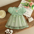 Bow Chiffon Baby Girl Dress Summer New Sweet And Cute Children'S Clothing (6 Months -3 Years Old)
