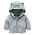 (9 Months -4 Years Old) Autumn New Simple Solid Color Long Sleeved Baby Girl Coat, Cute Hooded Children'S Clothing
