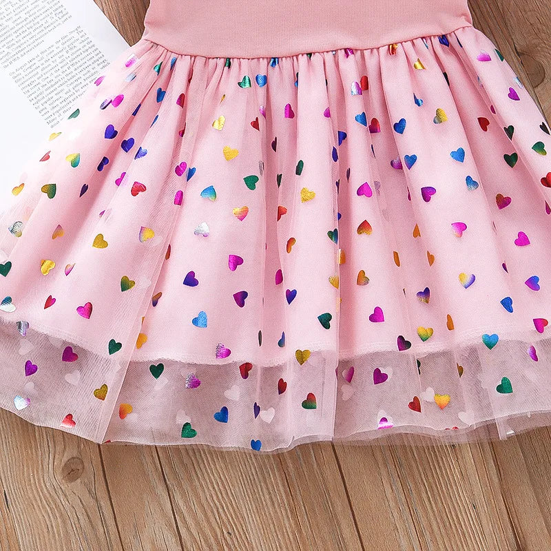 Summer New Baby Girl Dress Cute Rainbow Horse Children'S Sleeveless Clothes